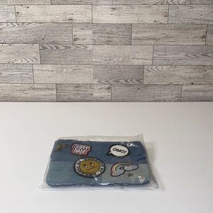 🌼BOGO NWT Girls Children’s Place Denim Emoji Patch Wristlet Bag